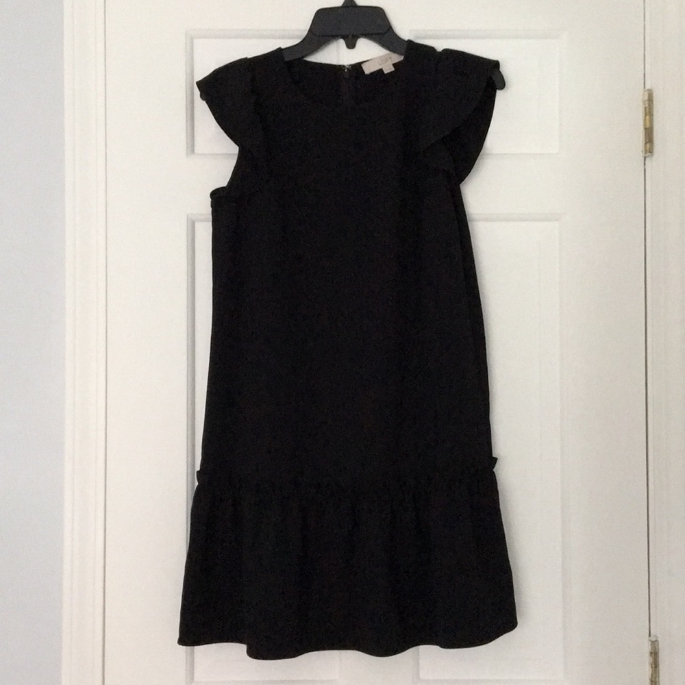 Loft Ruffle Sleeve Shift Dress